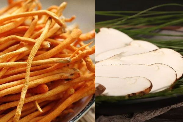 松茸可以和蟲草花一起煲排骨嗎，有哪些功效作用