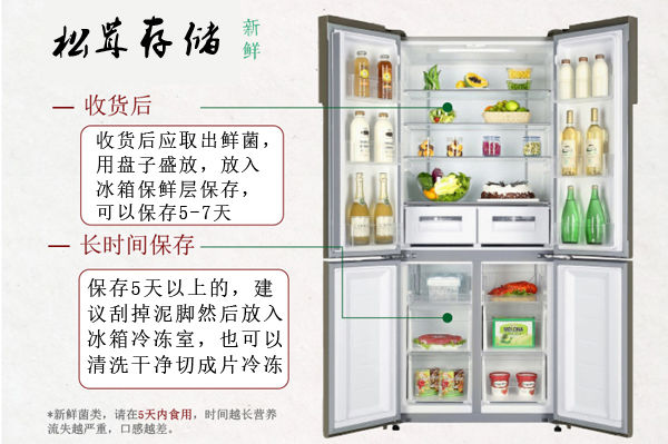 松茸的保存方法