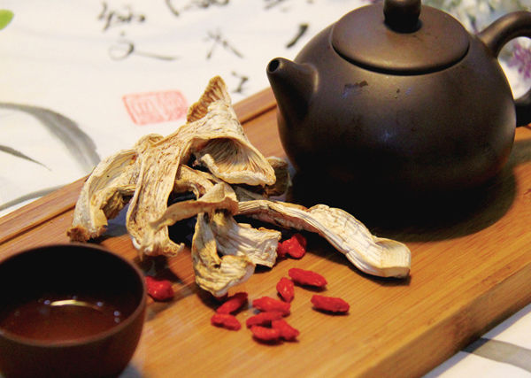 干松茸泡茶