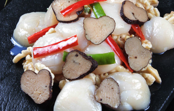 黑松露炒帶子的做法