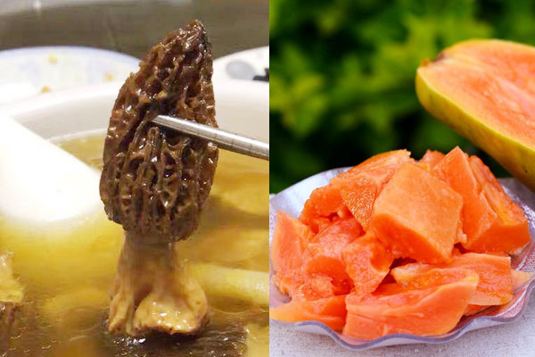 木瓜可以跟羊肚菌煲湯嗎 木瓜可以跟羊肚菌煲湯嗎