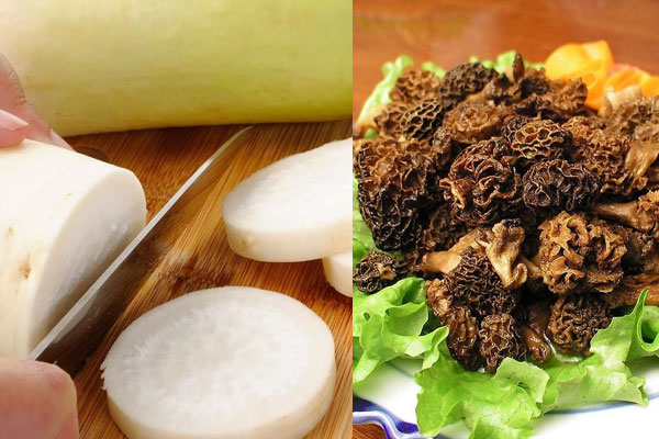 羊肚菌和沙蟲可以一起吃嗎，羊肚菌和白蘿卜相克嗎