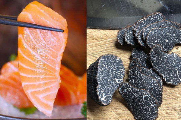 松露和三文魚可以一起吃嗎，松露能和鱸魚一起蒸著吃嗎