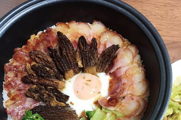 羊肚菌臘味飯?jiān)趺醋龊贸? src=