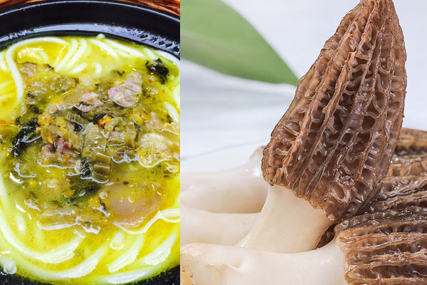 羊肚菌酸湯米線怎么做，減肥期間能吃嗎