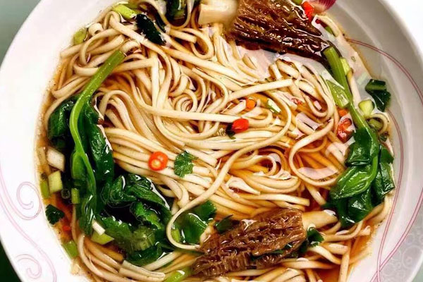 羊肚菌醬油面的做法，好吃嗎