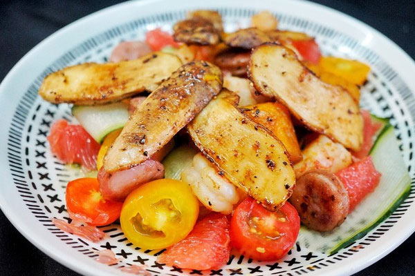 松茸紅蝦青瓜沙拉的做法，有哪些功效作用