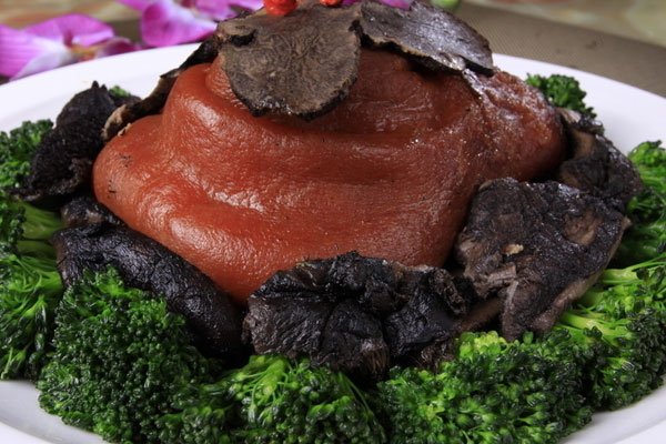 黑松露虎掌菌燜豬手的做法，有哪些功效作用