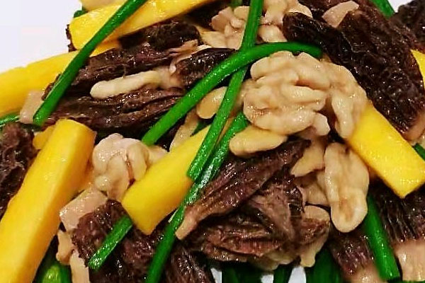 黃椒羊肚菌素炒核桃的做法，有哪些營養(yǎng)價(jià)值